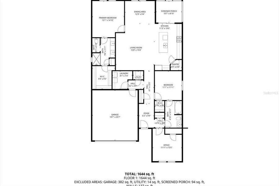 2D floor plan layout of this home in , Summerfield, FL (Image 2). 2D floor plan layout of this home in , Summerfield, FL (Image 2).