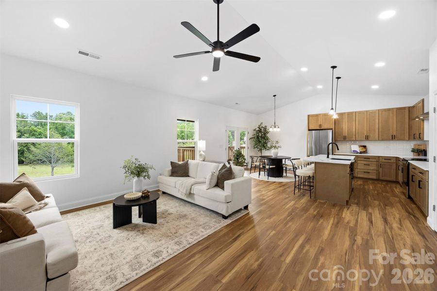 Furnished interior view inside a new home in , Connelly Springs (Image 8).