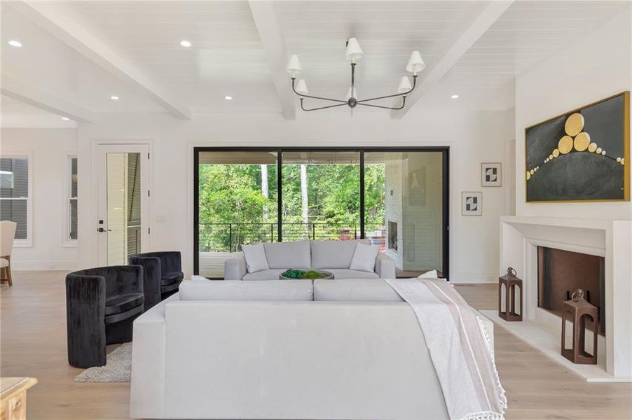 Furnished interior view inside a new home in , Roswell (Image 8).
