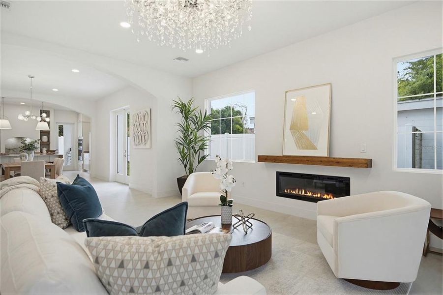 Furnished interior view inside a new home in , Winter Park (Image 17).