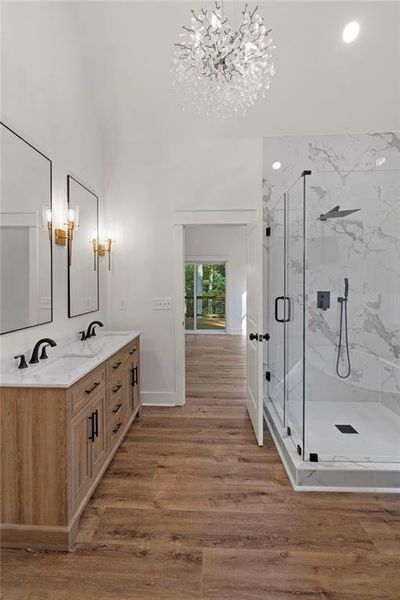 Furnished interior view inside a new home in , Dahlonega (Image 9).