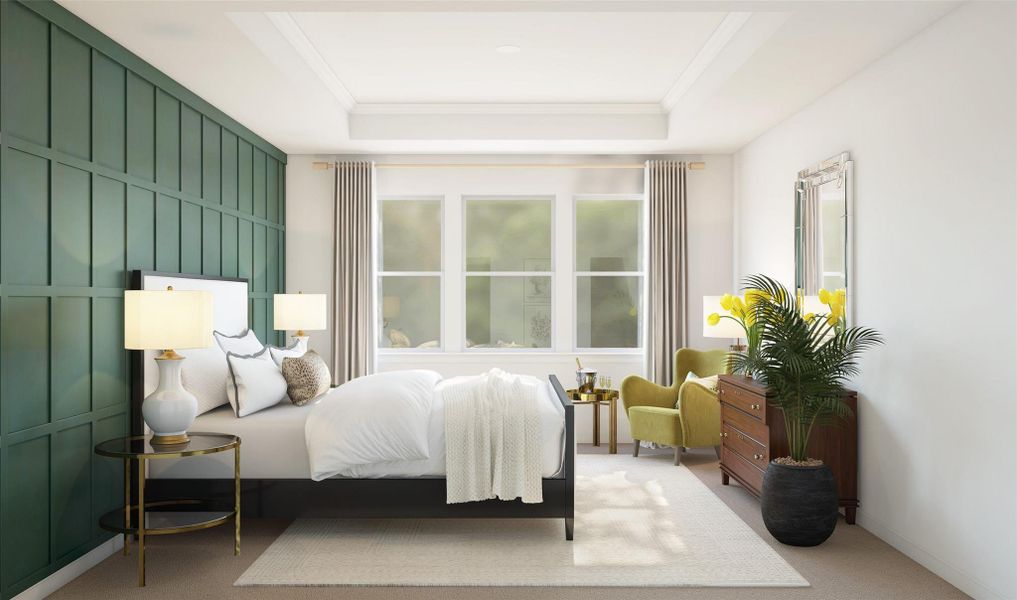 Private primary suite (*Artist rendering used for illustration purposes only and are subject to change without notice.)