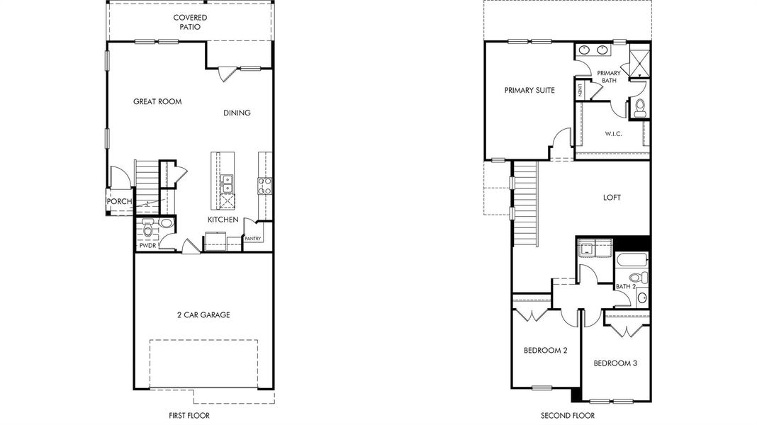 2D floor plan layout of this home in Cole Creek Crossing, Houston, TX (Image 3).