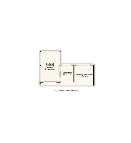 2D floor plan layout for the Chelsea 55+ by Grant & Co in White Oak, Arlington, TN (Image 4).