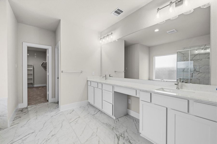 Furnished interior view inside a new home in Barton Creek Ranch, Conroe (Image 7).