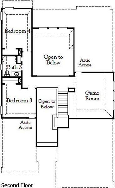 2D floor plan layout of this home in Parkside on the River, Georgetown, TX (Image 3). 2D floor plan layout of this home in Parkside on the River, Georgetown, TX (Image 3).