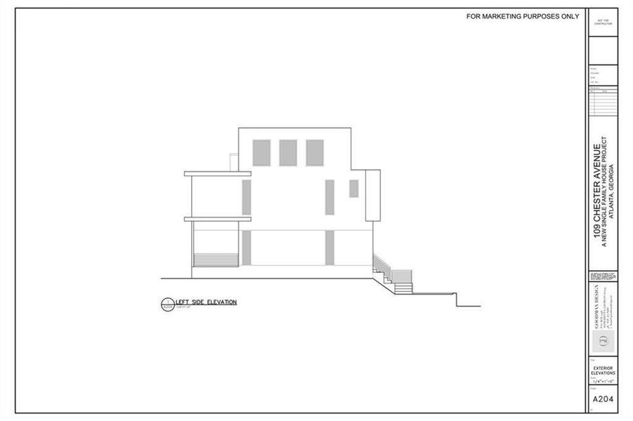 Exterior rendering of this home design in , Atlanta, GA (Image 29).