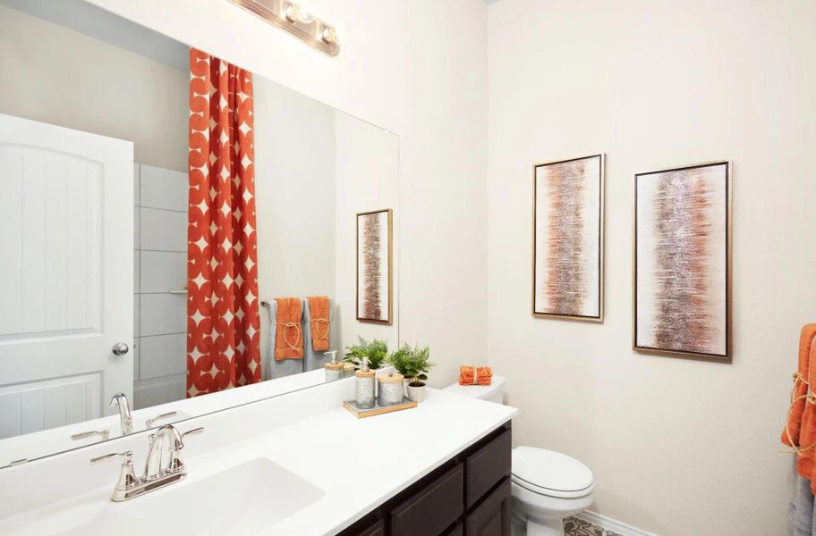 Bathroom 2 | Concept 2065 at Chisholm Hills in Cleburne, TX by Landsea Homes