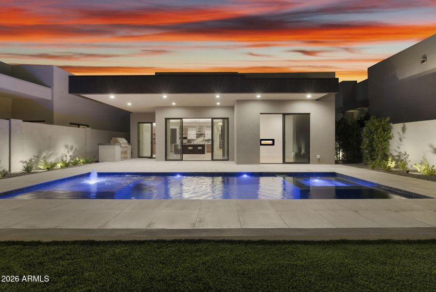 Backyard Pool Straight On