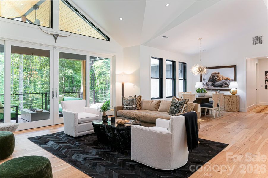 Furnished interior view inside a new home in , Weaverville (Image 12).