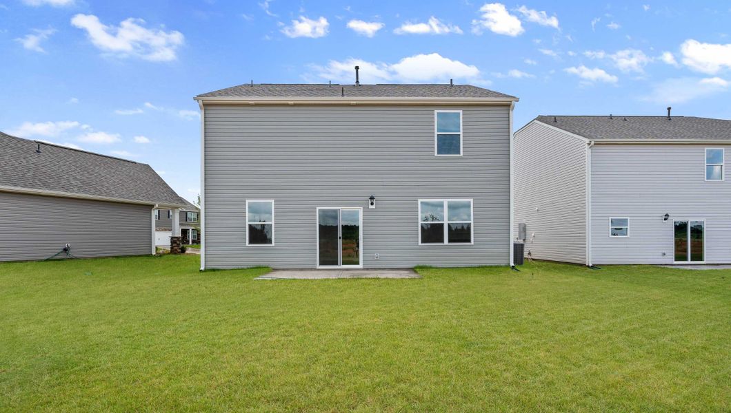 Exterior details and patio area of a home in Hunters Ridge, Woodruff (Image 3).