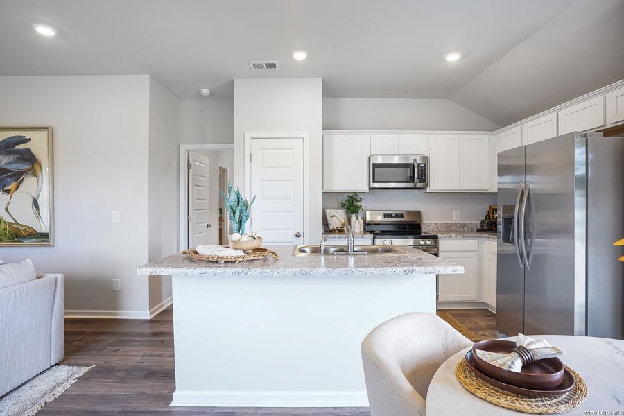 Furnished interior view inside a new home in Red Hawk Landing, San Antonio (Image 11).