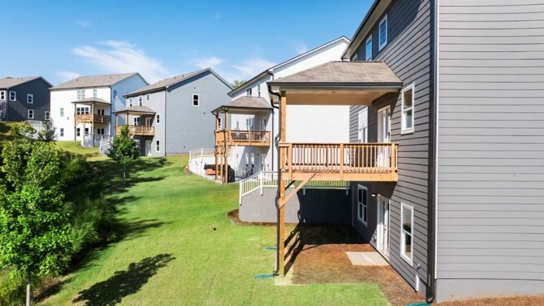 Exterior details and patio area of a home in Falcon Landing, Gainesville (Image 4).