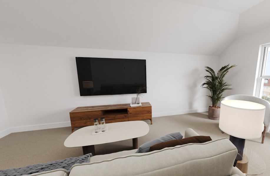 Representative furnished interior of a home built from the Parker by Beazer Homes in Saratoga, Aubrey (Image 18).