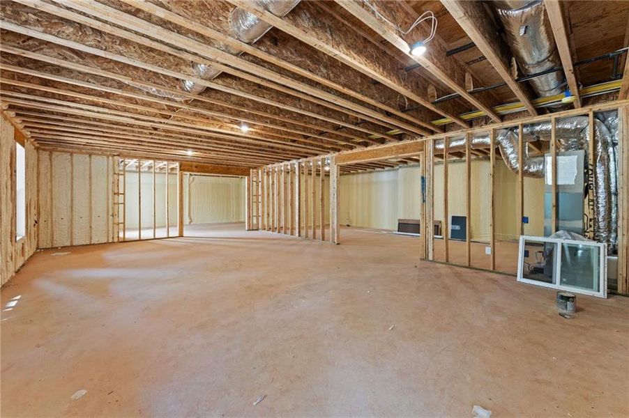 In-progress construction of a new home in , Dawsonville, GA (Image 49).