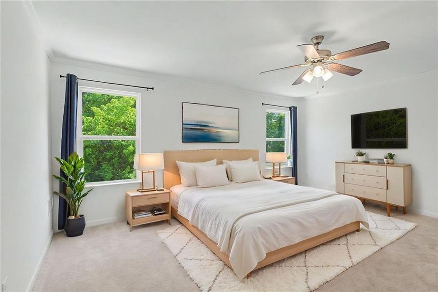 Furnished interior view inside a new home in , Atlanta (Image 16).