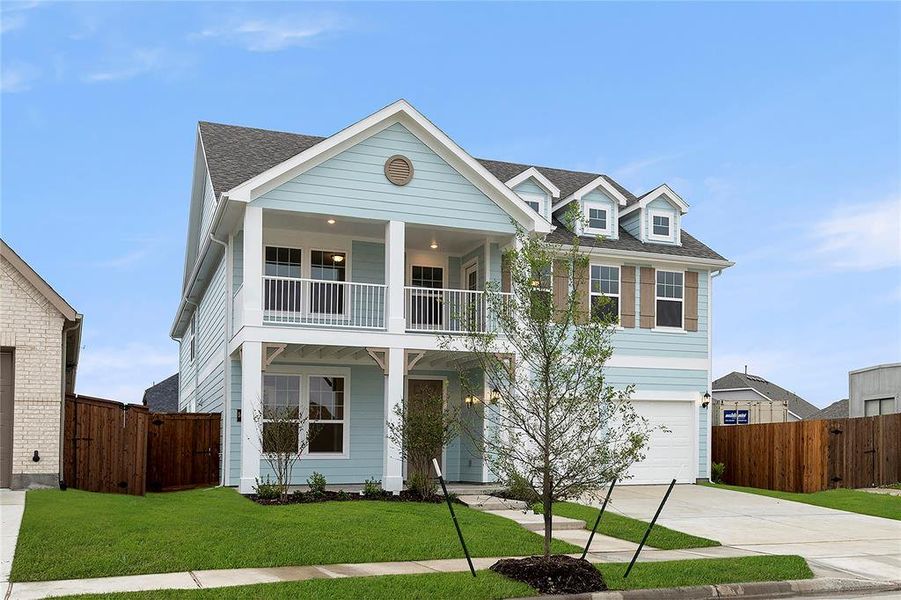 Front exterior of a new home in Waterscape 50s Sales Phase 1, Royse City, TX, highlighting curb appeal (Image 2). Front exterior of a new home in Waterscape 50s Sales Phase 1, Royse City, TX, highlighting curb appeal (Image 2).