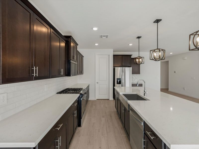 Furnished interior view inside a new home in Rancho Mirage Signature Series, Maricopa (Image 5).