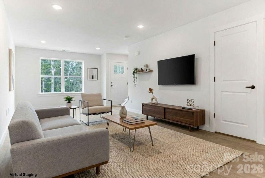 Furnished interior view inside a new home in , Hickory (Image 10).
