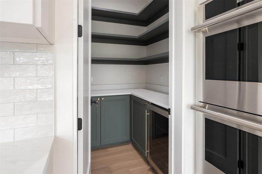 Custom Cabinets and Wine Fridge Custom Cabinets and Wine Fridge