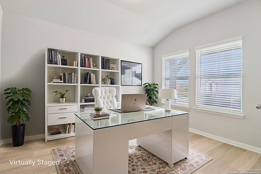 Furnished interior view inside a new home in Estancia Ranch - Premier Series, San Antonio (Image 6).