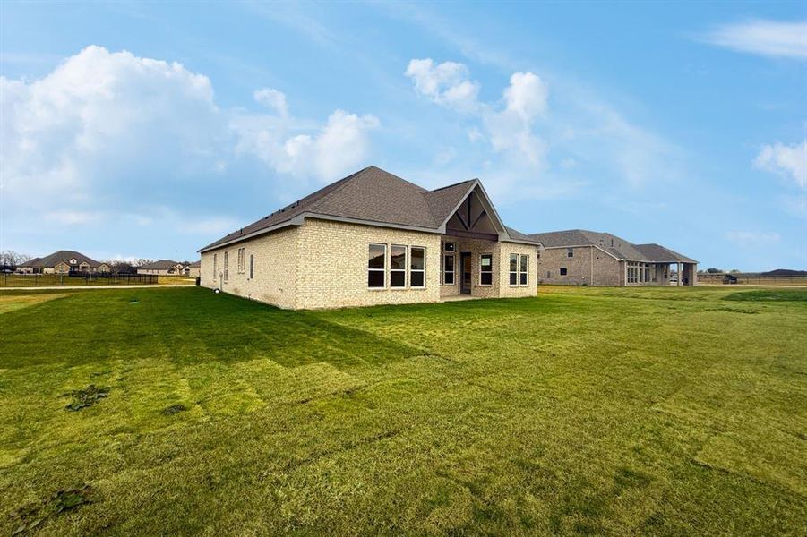 Exterior details and patio area of a home in Ridge Park Estates, Royse City (Image 4). Exterior details and patio area of a home in Ridge Park Estates, Royse City (Image 4).