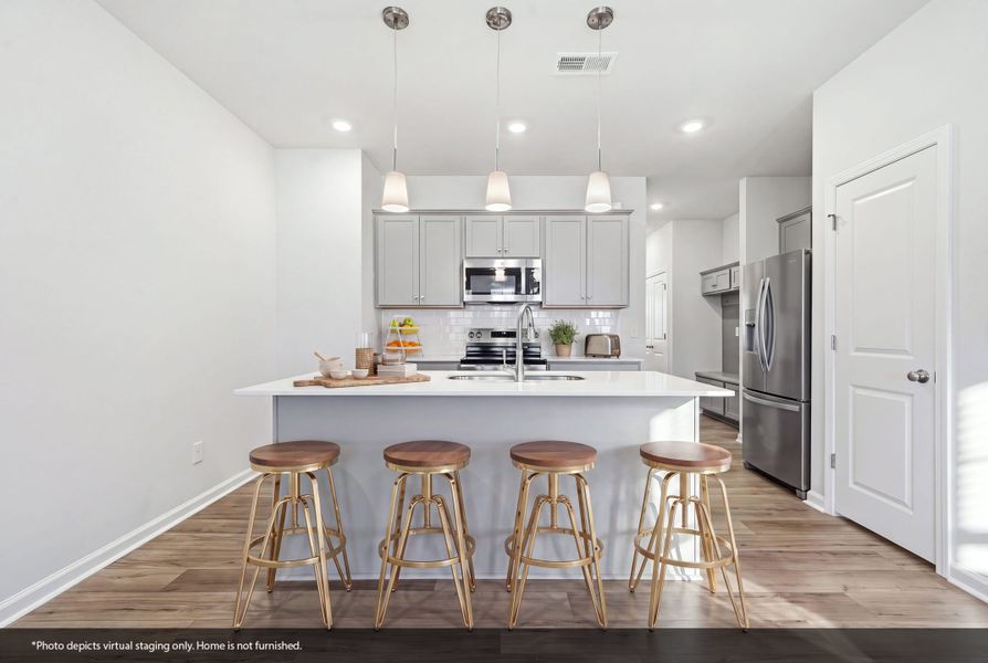 Furnished interior view inside a new home in Lakeview Village, Charlotte (Image 5).