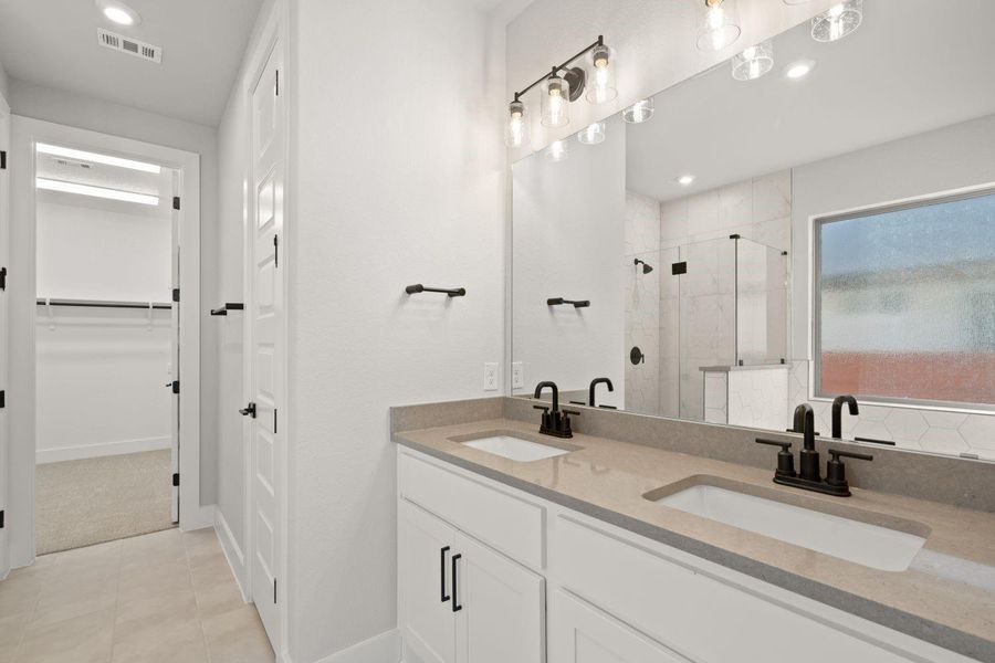 Primary Bath with Dual Vanities