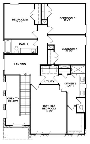2D floor plan layout of this home in Samara, League City, TX (Image 2). 2D floor plan layout of this home in Samara, League City, TX (Image 2).