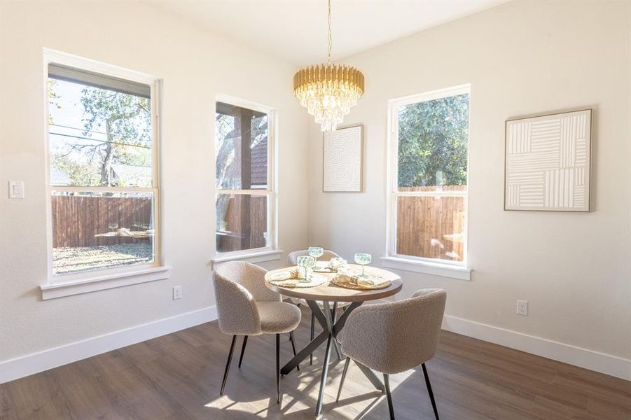 Furnished interior view inside a new home in , River Oaks (Image 13). Furnished interior view inside a new home in , River Oaks (Image 13).