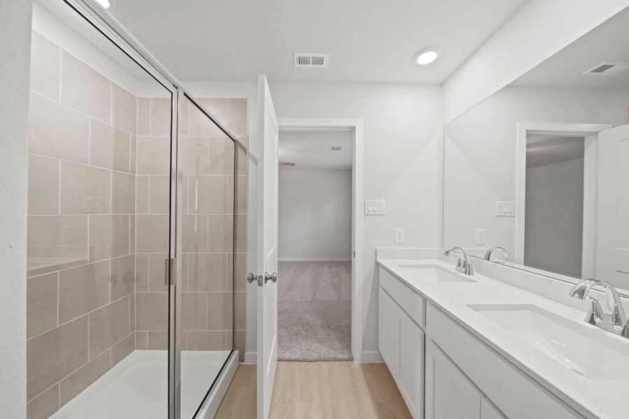 Furnished interior view inside a new home in Lakes at Black Oak, Magnolia (Image 6).