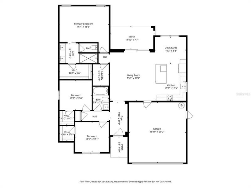 2D floor plan layout of this home in , Inverness, FL (Image 5).