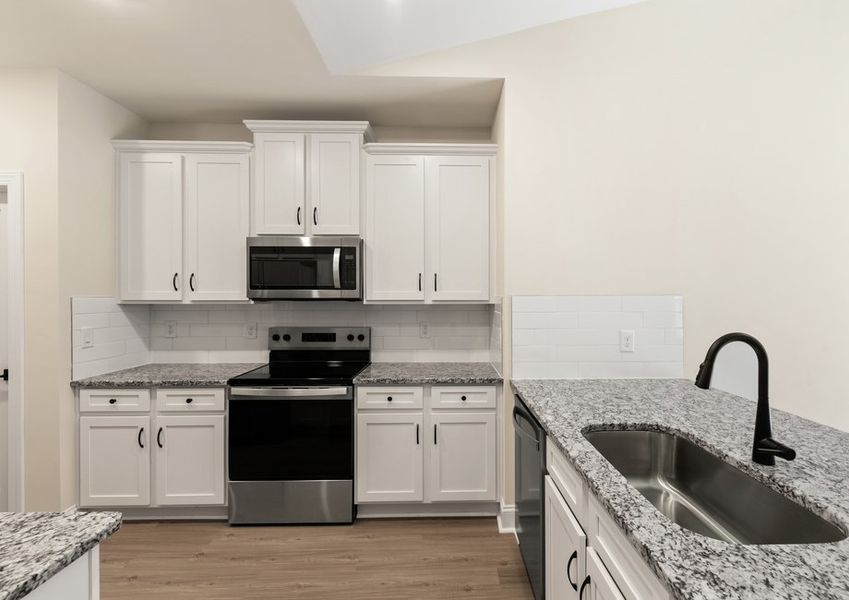 Every home comes with brand-new stainless steel appliances.
