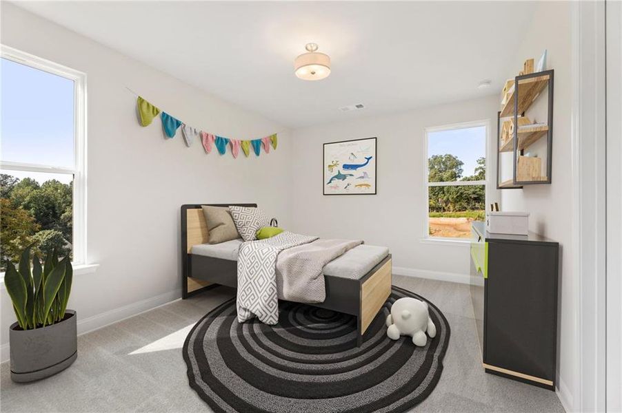 Furnished interior view inside a new home in Melody Lakeside Estates, Buford (Image 12).