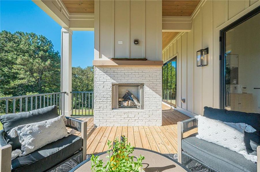 Exterior details and patio area of a home in , Canton (Image 30).