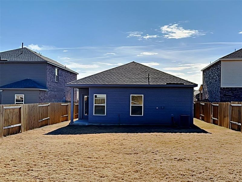 View of rear view of property