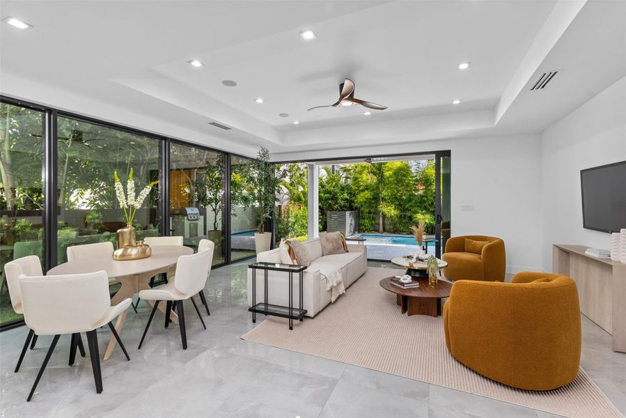 Furnished interior view inside a new home in , Fort Lauderdale (Image 5).