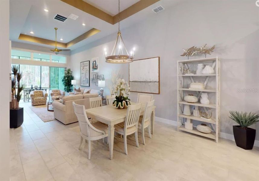 Furnished interior view inside a new home in Plantation Bay, Ormond Beach (Image 23).