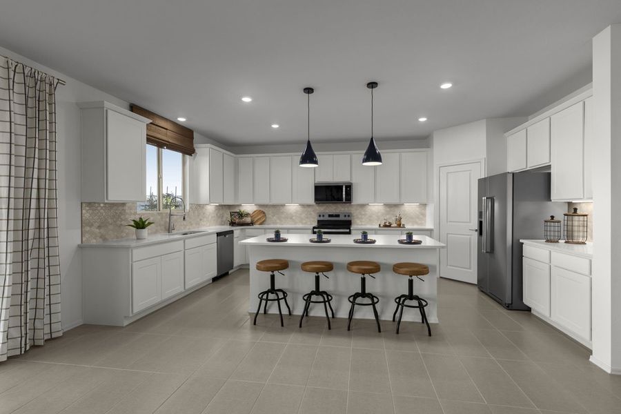 Representative furnished interior of a home built from the 2373 Modeled by KB Home in Skyline Village Enclaves, San Tan Valley (Image 5).