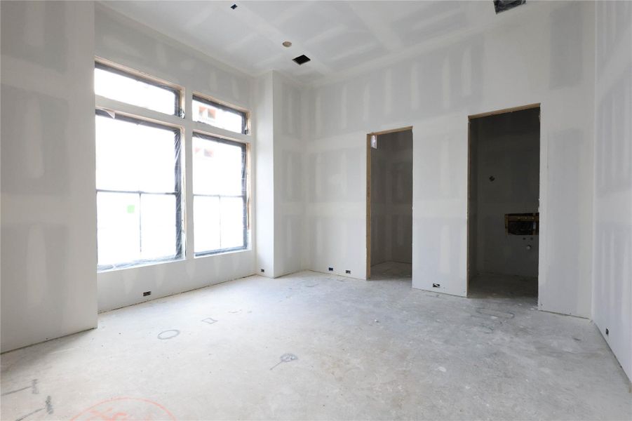 1st Floor Study is equipped with walk-in closet and full bathroom and can be turned into a bedroom if necessary.