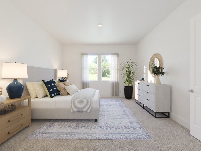 The primary suite offers a private retreat.