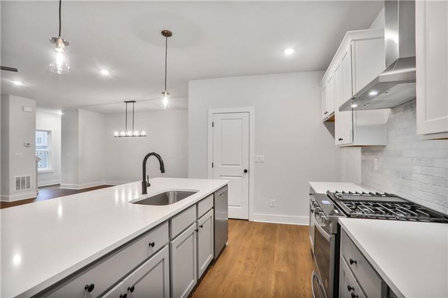 Furnished interior view inside a new home in , Atlanta (Image 8). Furnished interior view inside a new home in , Atlanta (Image 8).