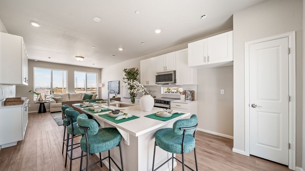 Furnished interior view inside a new home in Reunion, Commerce City (Image 10). Furnished interior view inside a new home in Reunion, Commerce City (Image 10).