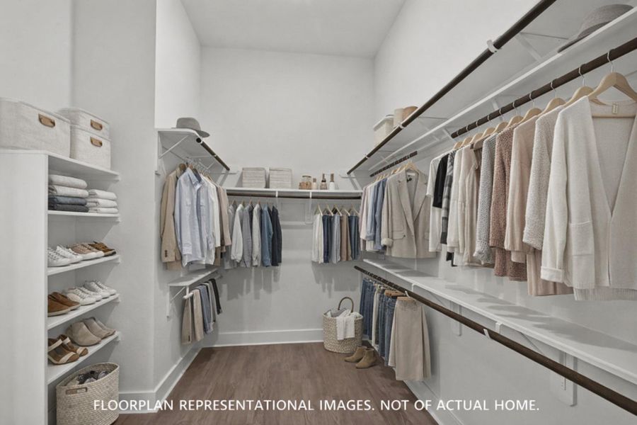 Furnished interior view inside a new home in Lone Star Landing, Montgomery (Image 11).