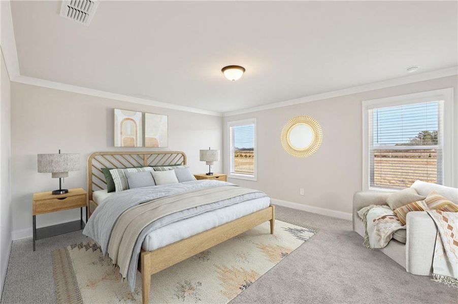 Furnished interior view inside a new home in River Pointe, Monroe (Image 7).