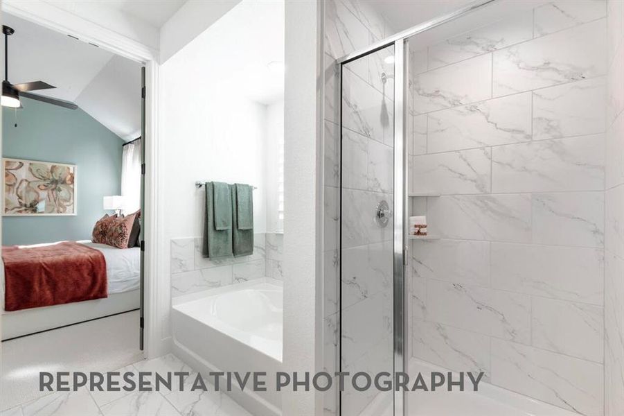 Furnished interior view inside a new home in Wellington, Haslet (Image 24).