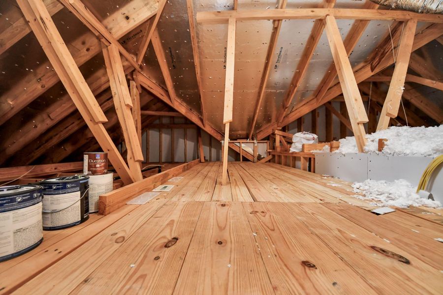 In-progress construction of a new home in Marvida, Cypress, TX (Image 37).