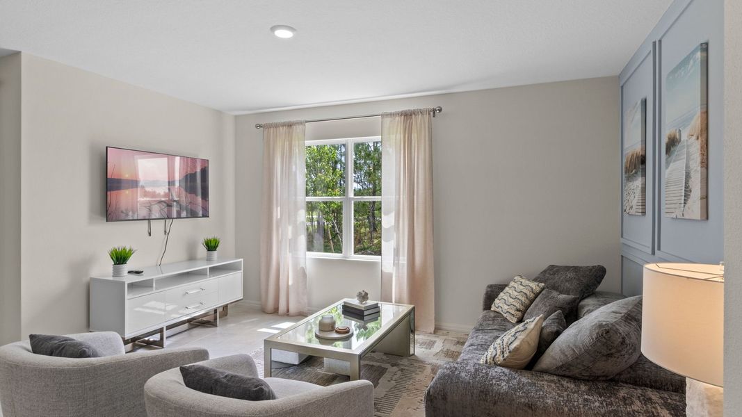 Furnished interior view inside a new home in Sun N Lake, Sebring (Image 22).