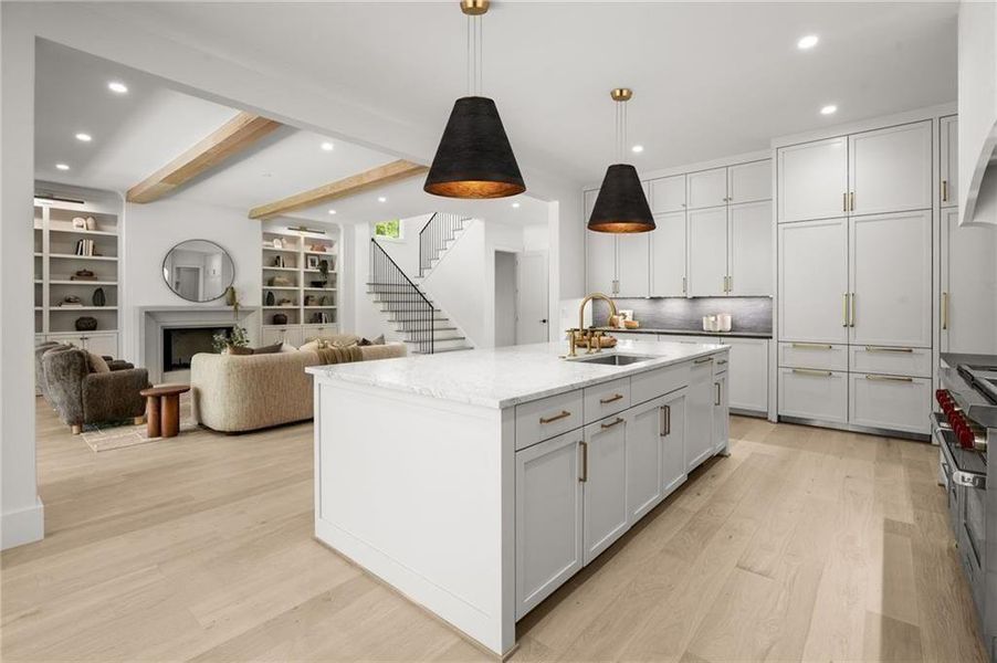 Furnished interior view inside a new home in , Atlanta (Image 14).