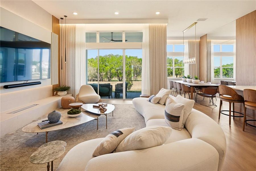 Furnished interior view inside a new home in Avalon Ridge, Winter Garden (Image 8).